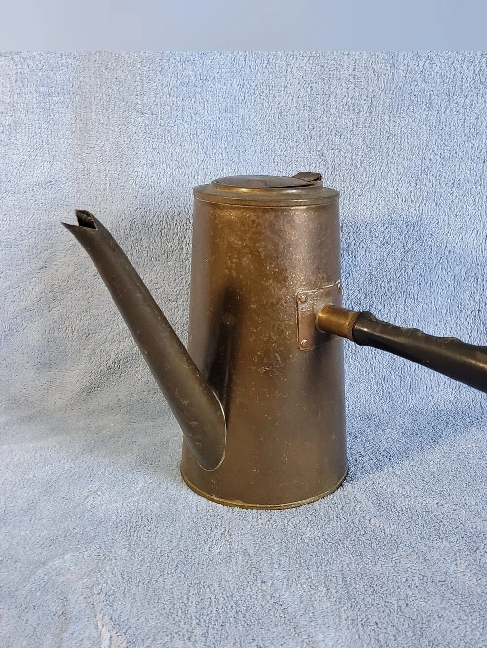 Vintage Brass Turkish Coffee Pot Side / Handle Watering Can / Tallow Pot Japan